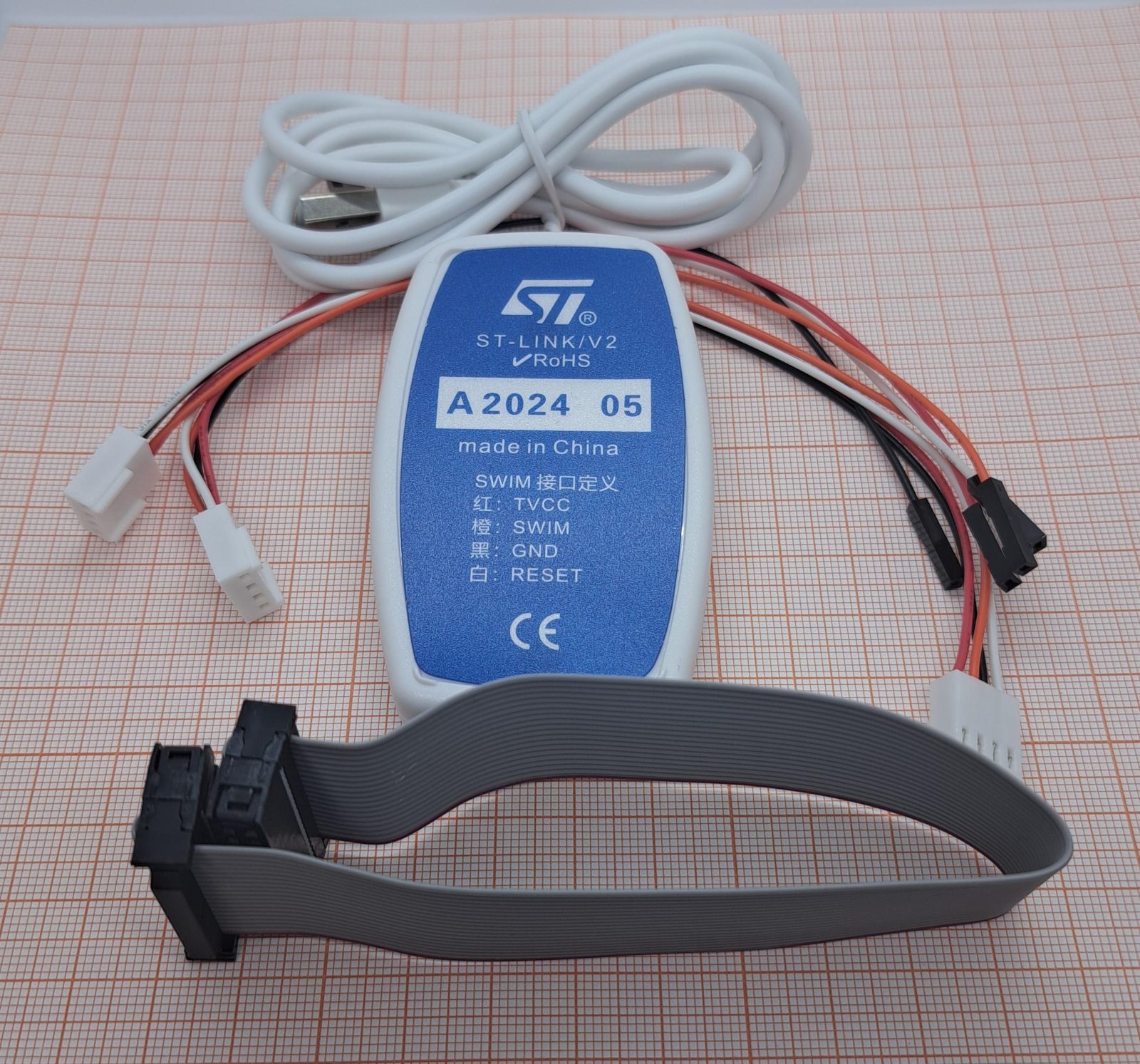 Программатор ST-LINK/V2 STMicroelectronics Программатор ST-LINK/V2 STMicroelectronics