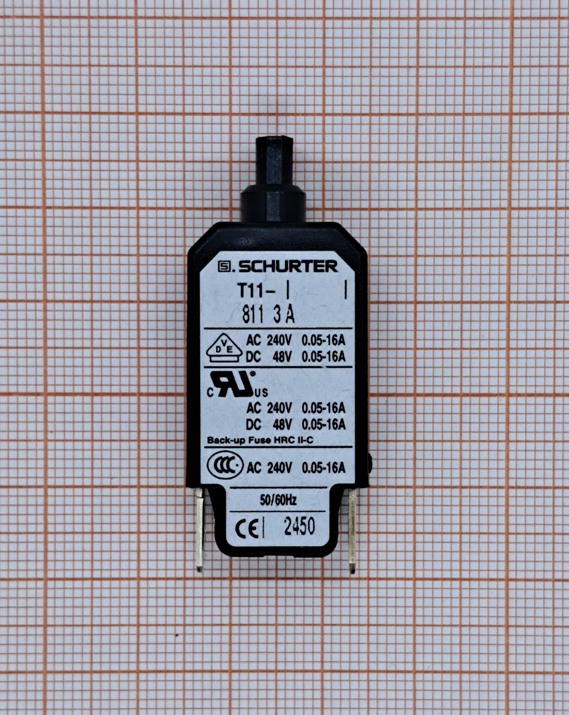 Выключатель максимального тока 4400.0112 SCHURTER