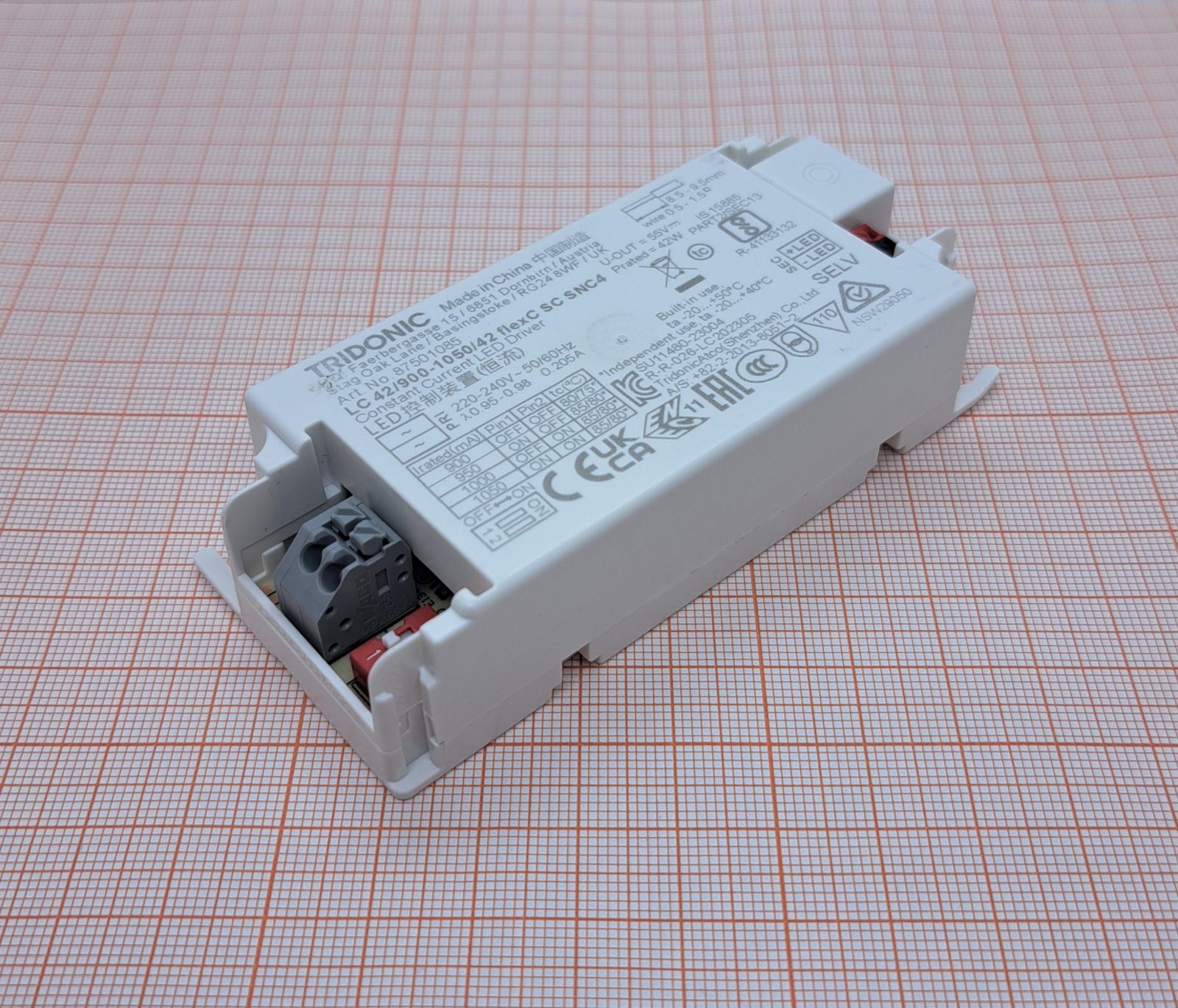 Источник питания импульсный LC 42/900-1050/42 FLEXC SC SNC4 TRIDONIC