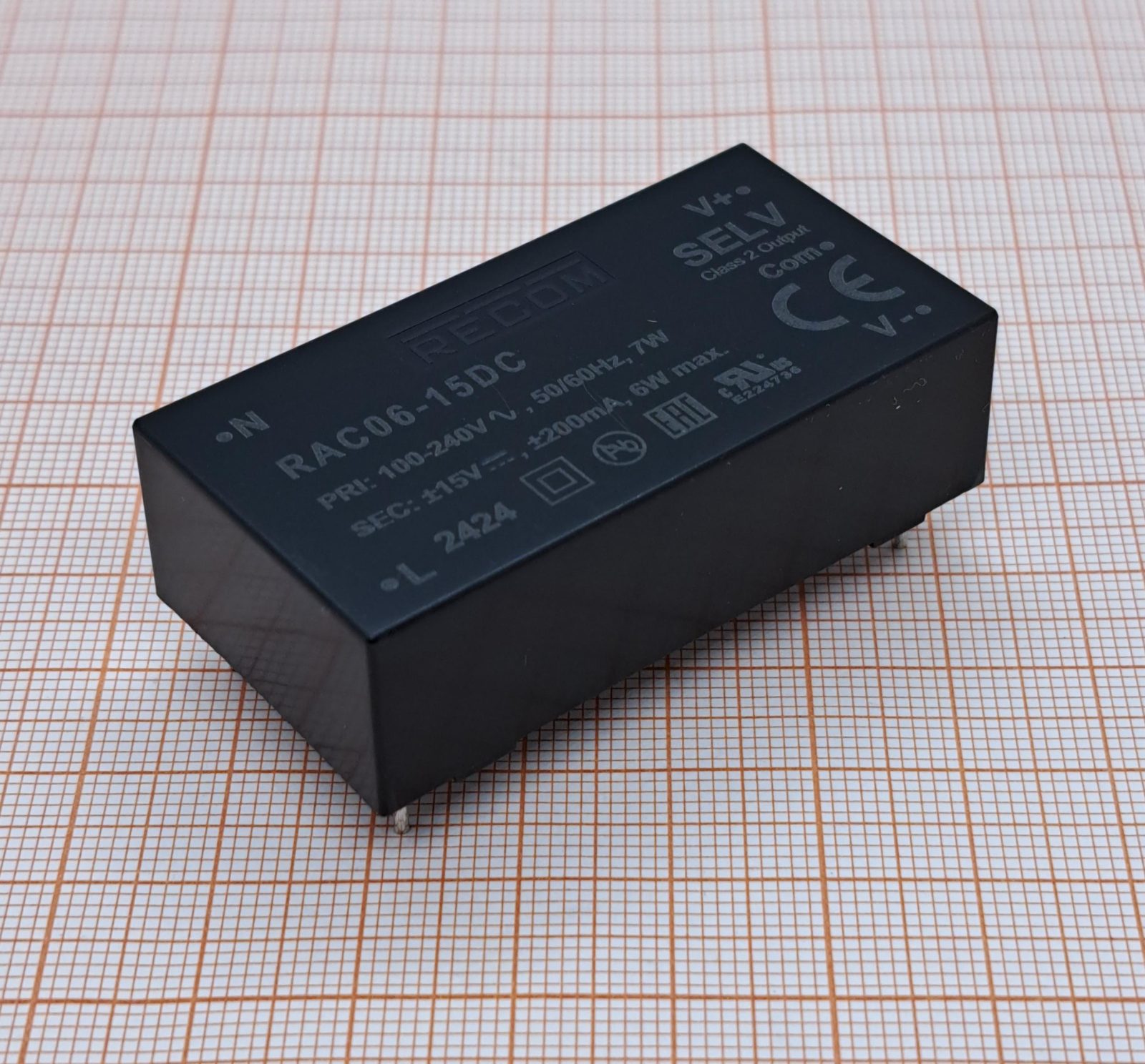 Преобразователь AC/DC RAC06-15DC RECOM
