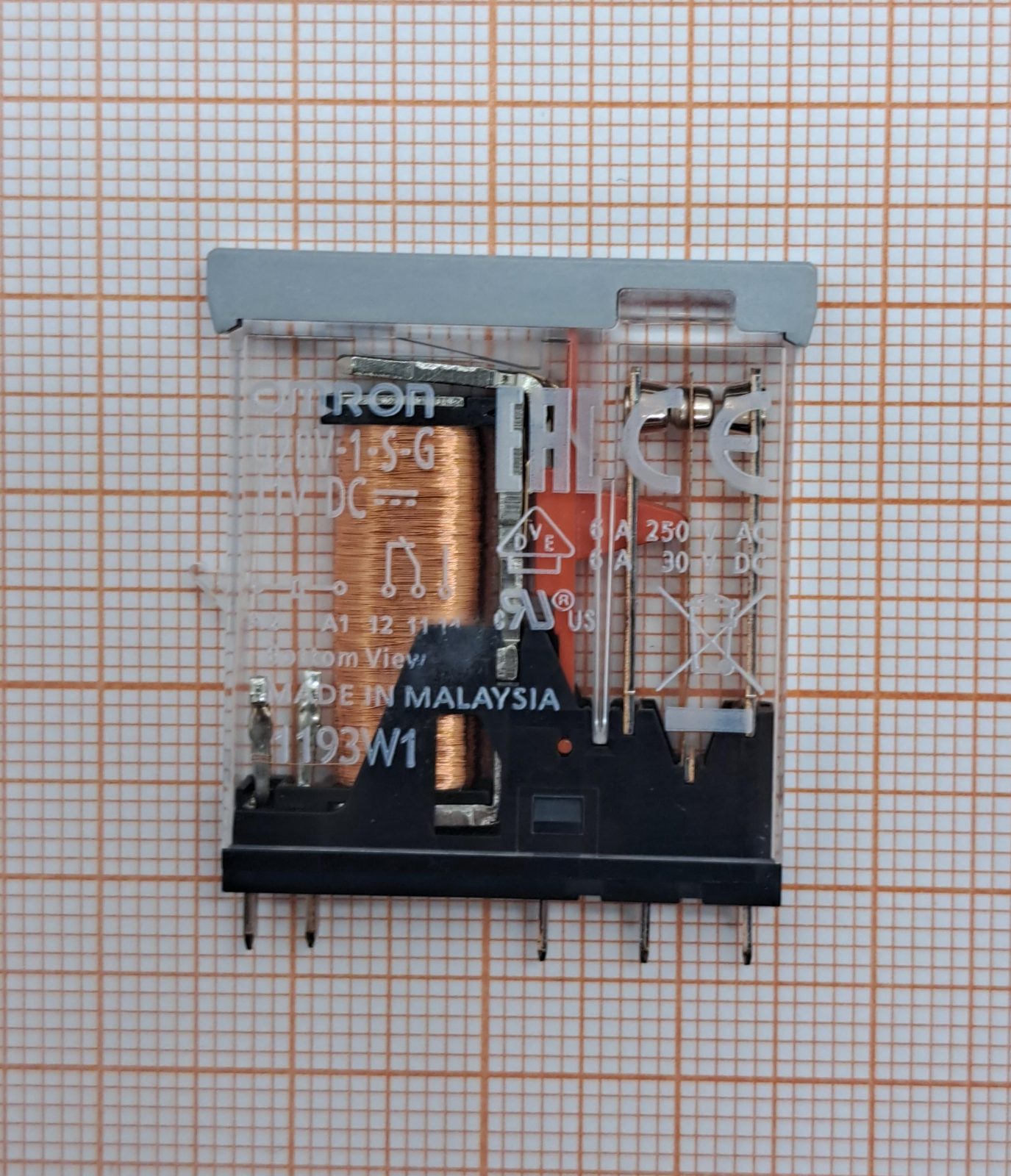 Реле электромагнитное G2RV-1-S-G 11VDC OMRON Реле электромагнитное G2RV-1-S-G 11VDC OMRON