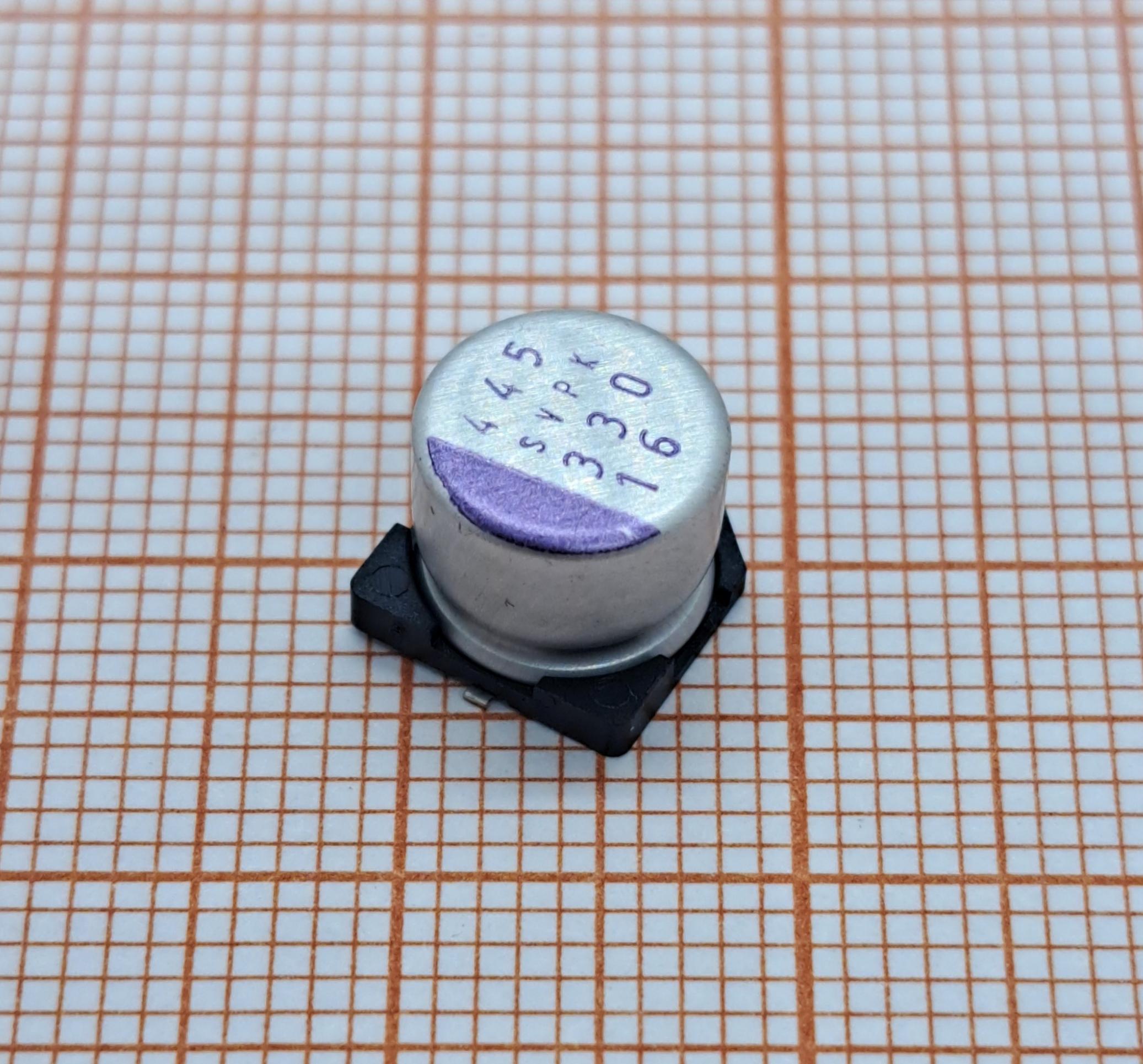 Конденсатор полимерный 16SVPK330M PANASONIC