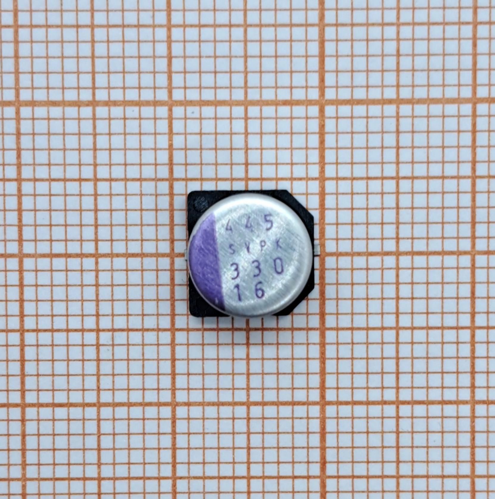 Конденсатор полимерный 16SVPK330M PANASONIC