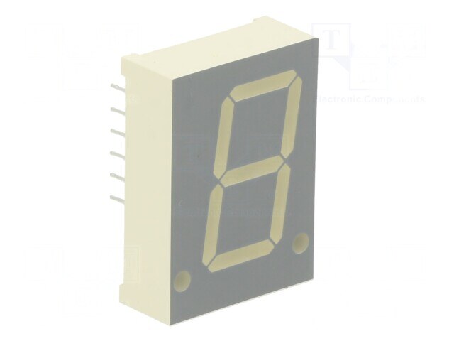 SA08-11SURKWA, Дисплей: LED; 7-сегментный; 20,32мм; 0,8"; II.зн: 1; красный; анод