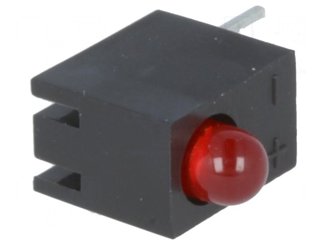 L-710A8CB/1ID, LED; в корпусе; красный; 3мм; Кол-во диод: 1; 20мА; 40°; 2÷2,5В