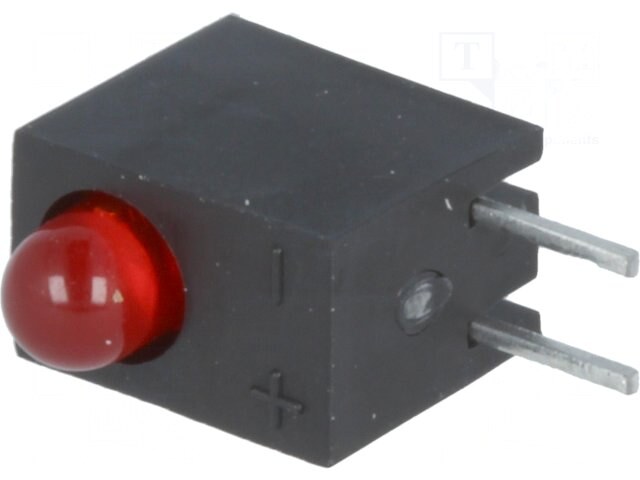 L-710A8CB/1ID, LED; в корпусе; красный; 3мм; Кол-во диод: 1; 20мА; 40°; 2÷2,5В