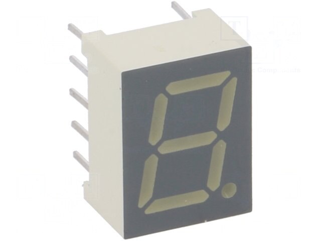 SC39-11GWA, Дисплей: LED; 7-сегментный; 9,9мм; 0,39"; II.зн: 1; зеленый; катод