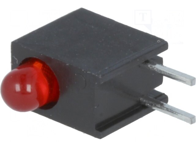 L-934EW/1ID, LED; в корпусе; красный; 3мм; Кол-во диод: 1; 20мА; 60°; 2÷2,5В