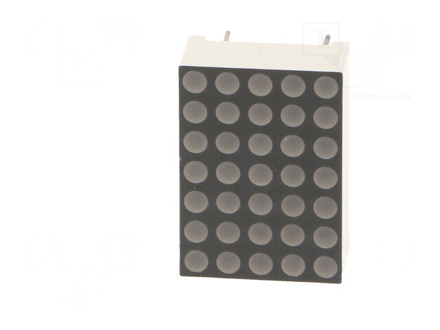 FYM-7571BPG-21-DW, Дисплей: LED; матрица; 5x7; зеленый; 260÷310мкд; 12,7x17,8x6,3мм