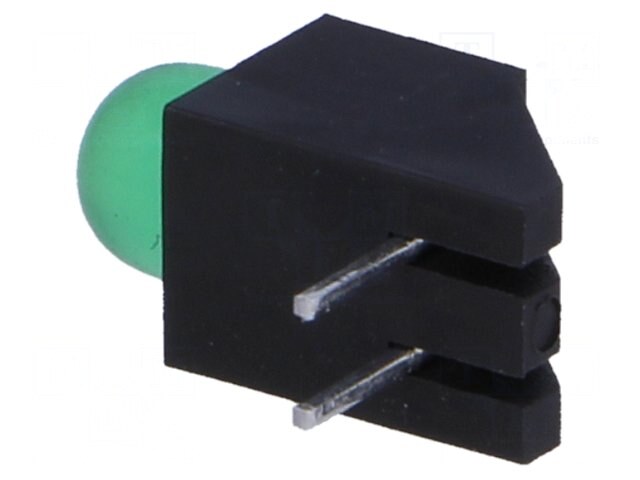 L-1503CB/1GD, LED; в корпусе; зеленый; 5мм; Кол-во диод: 1; 20мА; 60°; 2,2÷2,5В