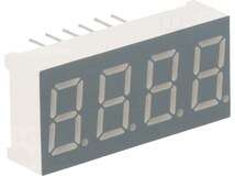 FYQ-3641BUHR-21, Дисплей: LED; 7-сегментный; 9,2мм; 0,36"; II.зн: 4; красный; анод