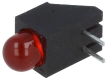 L-1503CB/1ID, LED; в корпусе; красный; 5мм; Кол-во диод: 1; 20мА; 60°; 2÷2,5В
