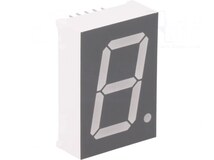 FYS-10012BUHR-21, Дисплей: LED; 7-сегментный; 25,4мм; 1"; II.зн: 1; красный; 30÷60мкд