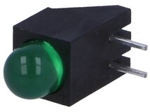 L-1503CB/1GD, LED; в корпусе; зеленый; 5мм; Кол-во диод: 1; 20мА; 60°; 2,2÷2,5В