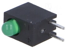 L-934CB/1GD, LED; в корпусе; зеленый; 3мм; Кол-во диод: 1; 20мА; 60°; 2,2÷2,5В