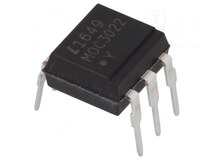 MOC3022, Оптотиристор; 5кВ; Uвых: 400В; без системы переключения в нуле