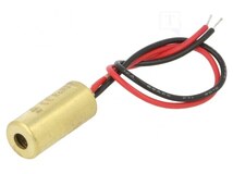 70108507, Module: laser; 0.4mW; red; dot; 650nm; 3÷12VDC; 5÷25mA