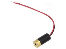 70105797, Module: laser; 0.75mW; red; dot; 650nm; 3÷12VDC; 10÷25mA