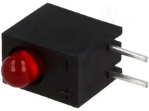 L-710A8CB/1ID, LED; в корпусе; красный; 3мм; Кол-во диод: 1; 20мА; 40°; 2÷2,5В