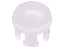 FIX-LEM-123, Линза для LED; круглая; Поверхность: выпуклая; UL94V-2; ØLED: 3мм